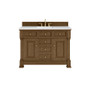 James Martin Vanities Brookfield 48" Free Standing Single Basin Vanity Set with Solid Surface Top and Rectangular Sink