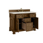 James Martin Vanities Brookfield 48" Free Standing Single Basin Vanity Set with Quartz Top and Rectangular Sink - 547-V48-3VSL