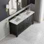 James Martin Vanities Brookfield 72" Free Standing Double Basin Vanity Set with Marble Top and Rectangular Sinks