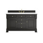 James Martin Vanities Brookfield 60" Free Standing Single Basin Vanity Set with Quartz Top and Rectangular Sink - 547-V60S-3WZ