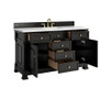 James Martin Vanities Brookfield 60" Free Standing Single Basin Vanity Set with Quartz Top and Rectangular Sink - 547-V60S-3WZ