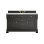 James Martin Vanities Brookfield 60" Free Standing Single Basin Vanity Set with Quartz Top and Rectangular Sink - 547-V60S-3ENC