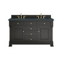 James Martin Vanities Brookfield 60" Free Standing Double Basin Vanity Set with Quartz Top and Rectangular Sinks - 547-V60D-3CSP