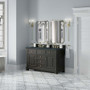 James Martin Vanities Brookfield 60" Free Standing Double Basin Vanity Set with Quartz Top and Rectangular Sinks - 547-V60D-3CSP