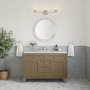 James Martin Vanities Chicago 48" Free Standing Single Basin Vanity Set with Solid Surface Top and Rectangular Sink