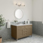 James Martin Vanities Chicago 48" Free Standing Single Basin Vanity Set with Solid Surface Top and Rectangular Sink