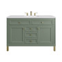 James Martin Vanities Chicago 48" Free Standing Single Basin Vanity Set with Quartz Top and Rectangular Sink - 503-V48-3WZ