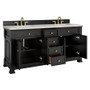 James Martin Vanities Brookfield 72" Free Standing Double Basin Vanity Set with Quartz Top and Rectangular Sinks - 547-V72-3LDL