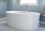 Royal Hadi 67 inch combination whirlpool and air bubble jetted heated freestanding bathtub