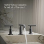 Kohler Purist® Widespread Bathroom Sink Faucet With Lever Handles, 1.2 Gpm - Vibrant Brushed Graphite