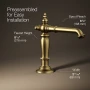 Kohler Artifacts® Bathroom Sink Faucet Spout With Column Design, 1.2 Gpm - Vibrant Brushed Moderne Brass