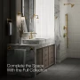 Kohler Artifacts® Bathroom Sink Faucet Spout With Column Design, 1.2 Gpm - Vibrant Brushed Moderne Brass