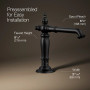Kohler Artifacts® Bathroom Sink Faucet Spout With Column Design, 1.2 Gpm - Matte Black