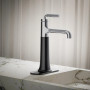 Kohler Tone™ Tall Single-handle Bathroom Sink Faucet, 1.2 Gpm - Polished Chrome with Matte Black