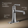 Kohler Tone™ Single-handle Bathroom Sink Faucet, 1.2 Gpm - Polished Chrome