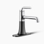 Kohler Tone™ Single-handle Bathroom Sink Faucet, 1.2 Gpm - Polished Chrome with Matte Black