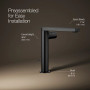 Kohler Composed® Tall Single-handle Bathroom Sink Faucet With Cylindrical Handle, 1.2 Gpm - Matte Black