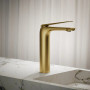 Kohler Avid® Tall Single-handle Bathroom Sink Faucet, 1.2 Gpm - Vibrant Brushed Moderne Brass