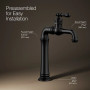 Kohler Artifacts® Gentleman's® Single-handle Bathroom Sink Faucet, 1.2 Gpm - Matte Black