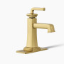 Kohler Riff® Centerset Bathroom Sink Faucet, 1.2 Gpm, Vibrant Brushed Moderne Brass