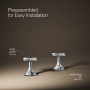 Kohler Occasion® Cross Bathroom Sink Faucet Handles - Polished Chrome
