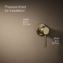 Kohler Occasion® Wall-mount Bathroom Sink Faucet Handle - Vibrant French Gold