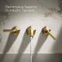 Kohler Occasion® Wall-mount Bathroom Sink Faucet Lever Handle Trim, 1.2 Gpm - Vibrant Brushed Moderne Brass