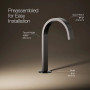 Kohler Components® Bathroom Sink Faucet Spout With Ribbon Design, 1.2 Gpm, Vibrant Titanium