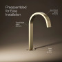 Kohler Components® Bathroom Sink Faucet Spout With Ribbon Design, 1.2 Gpm, Vibrant French Gold