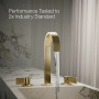 Kohler Components® Bathroom Sink Faucet Spout With Ribbon Design, 1.2 Gpm, Vibrant French Gold