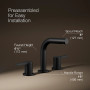 Kohler Elate® Widespread Bathroom Sink Faucet, 1.2 Gpm - Matte Black