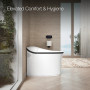 Kohler Eir® One-piece Elongated Smart Toilet, Dual-flush - Matte Black/White One Piece Smart Toilet