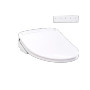 TOTO Washlet S7A elongated bidet seat in a modern cotton white finish