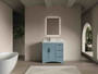 Royal Pearl Collection 36 inch Polaris Blue Bathroom Vanity Left Offset