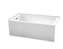 Royal Adora Alcove Bathtub Square Soaker Left Hand 60 x 30 by 18 inch   * Limited Time Promo*