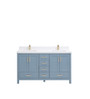 Royal Tallahassee Collection 78 inch Polar Blue Double Sink Bathroom Vanity