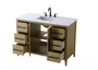 Royal Tacoma 42 inch Natural Maple  Bathroom Vanity, With Quartz Countertop