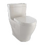Toto Aimes® One-piece Toilet, 1.28GPF, Elongated Bowl - Washlet®+ Connection - Bone
