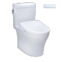 Toto Aquia® IV Cube - Washlet®+ S7A Two-Piece Toilet - 1.28 GPF & 0.9 GPF - Cotton
