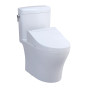 TOTO Aquia® IV Cube - WASHLET®+ C5 Two-Piece Toilet - 1.28 GPF & 0.9 GPF - New - Cotton