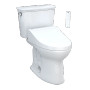 TOTO Drake® Transitional WASHLET®+ C5 Two-Piece Toilet - 1.28 GPF - Cotton