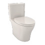 TOTO Aquia® IV Toilet - 1.28 GPF & 0.9 GPF, Universal Height - WASHLET+ Connection - New - Sedona Beige