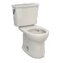 TOTO Drake® Transitional Two-Piece Toilet, 1.28 GPF, Round Bowl - Universal Height - Sedona Beige