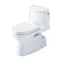 TOTO Carlyle® II 1G One-Piece Toilet, 1.0 GPF, WASHLET®+ Connection Right Hand Lever - Cotton