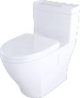 TOTO Aimes® One-Piece Toilet, 1.28GPF, Elongated Bowl - WASHLET®+ Connection - Colonial White