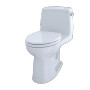 TOTO Eco UltraMax® One-Piece Toilet, 1.28 GPF, ADA Compliant, Elongated Bowl with Right Hand Lever - Cotton