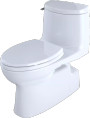 TOTO Carlyle® II 1G One-Piece Toilet, 1.0 GPF, Elongated Bowl - Cotton