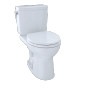 TOTO Drake® II Two-Piece Toilet, Round Bowl, 1.0 GPF - Cotton
