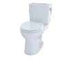 TOTO Drake® II Two-Piece Toilet, Round Bowl, 1.0 GPF with Right Hand Lever - Cotton