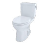 TOTO Drake® II 1G Two-Piece Toilet, Elongated Bowl, 1.0 GPF with Right Hand Lever - Cotton